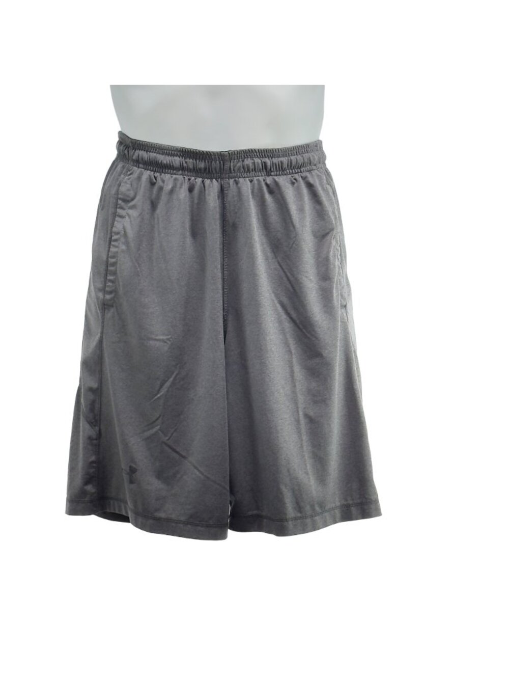 UNDER ARMOR Men's Performance Shorts Stretch Gray Pockets Heat Gear Size SM